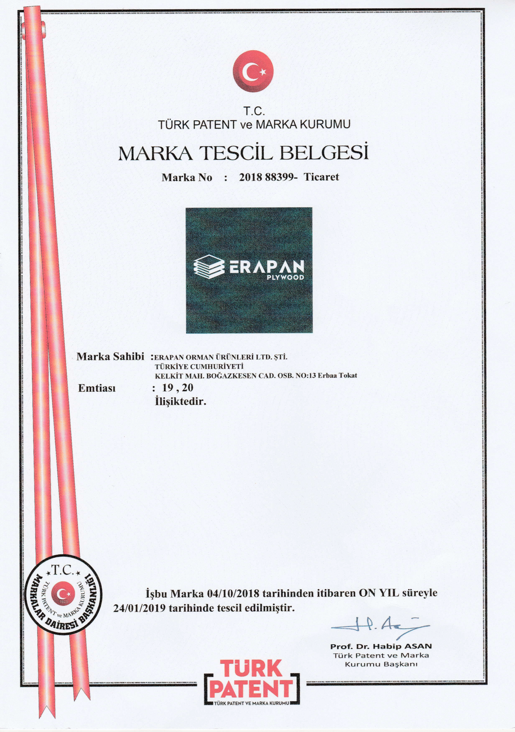 Erapan Kalite Belgeleri
