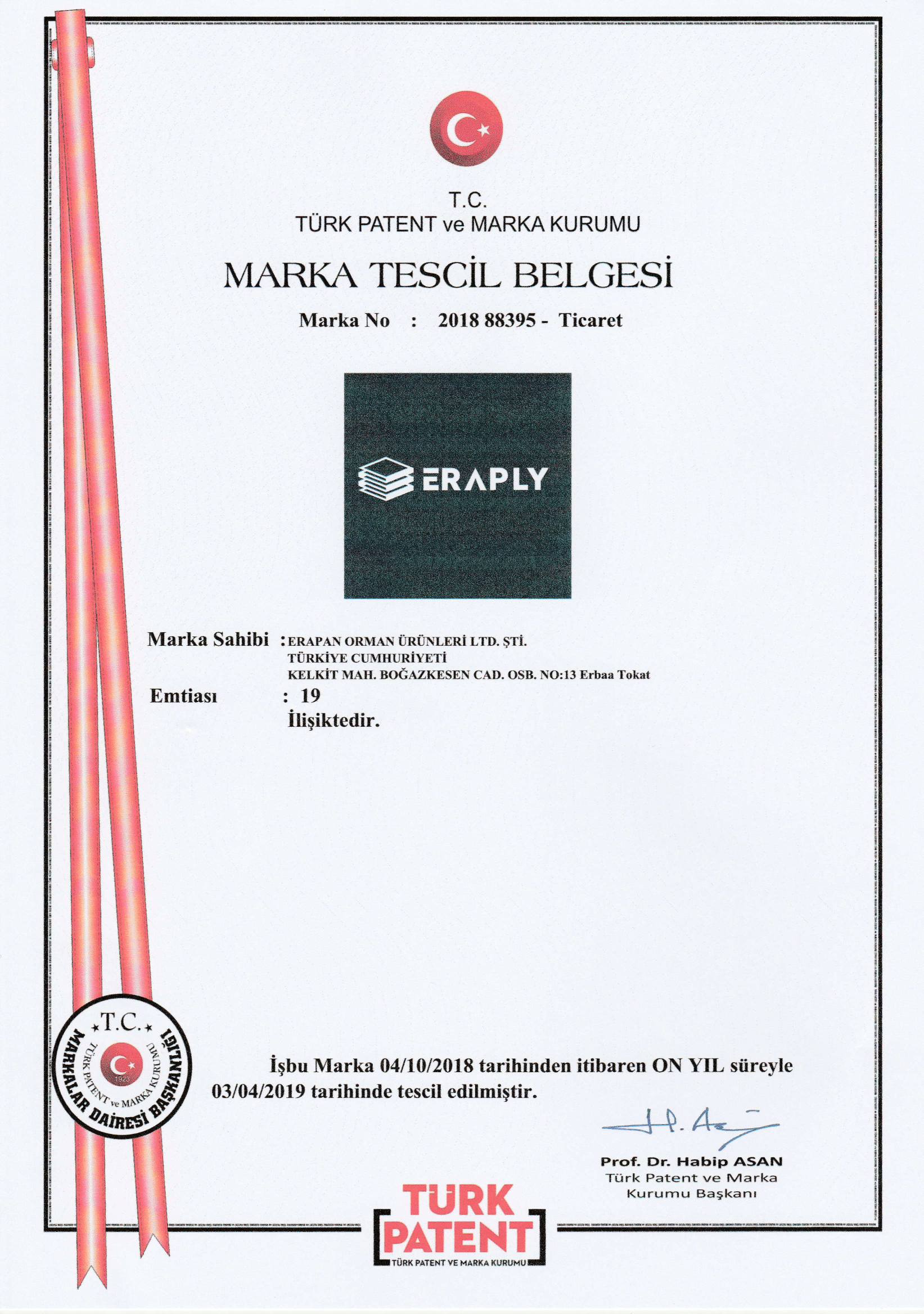 Erapan Kalite Belgeleri
